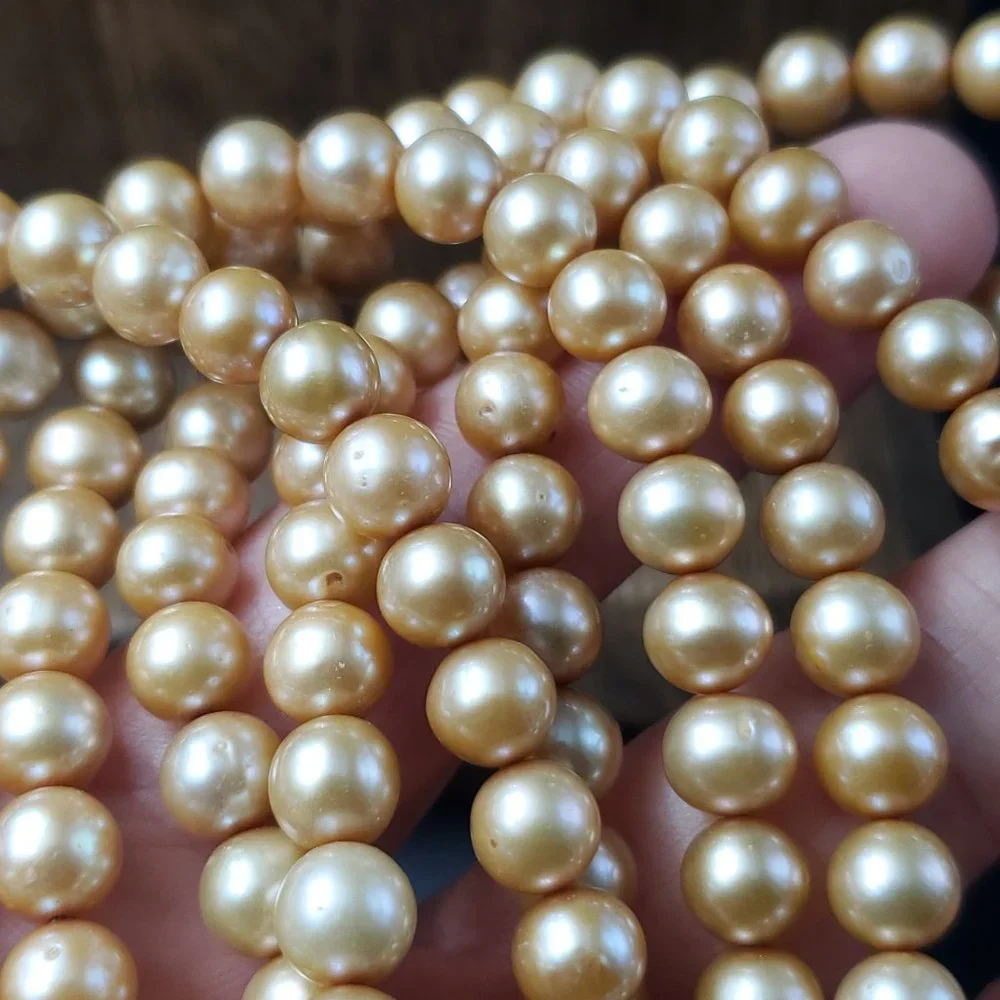 20 Inch Sterling Silver Triple Strings Of Pearls And Woven Pendant Necklace - Picture 4 of 7